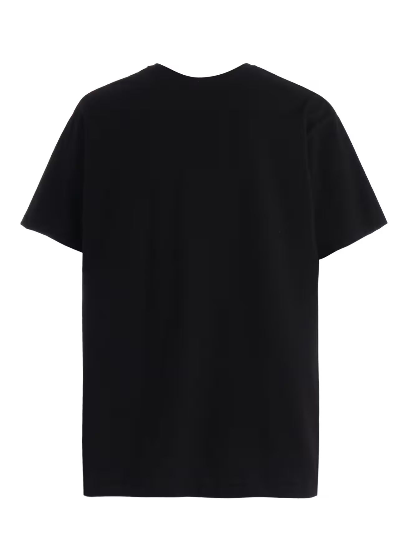 JERSEY CAT AND RED SUNFLOWER T-SHIRT / BLACK [GW-T77-070-2]