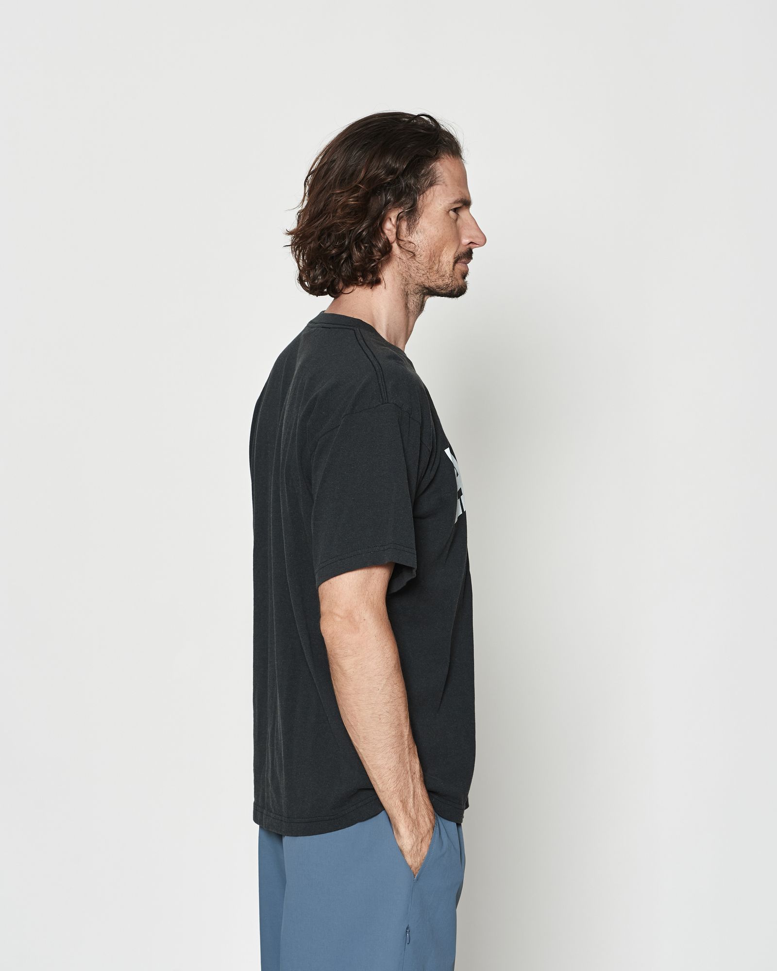 ☆先行予約☆ カレッジロゴTシャツ  /  Aging College Logo Tee / BLACK【CT2601】