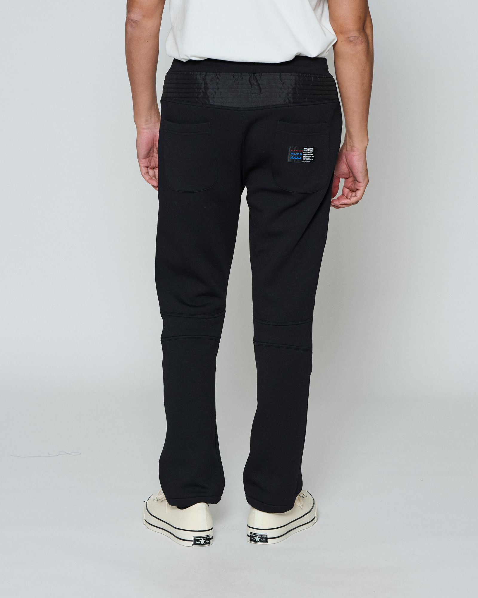 ☆先行予約☆ muta MARINE × ACANTHUS  / バイカーパンツ /  Double-knit Biker Pants / BLACK【MA2653】