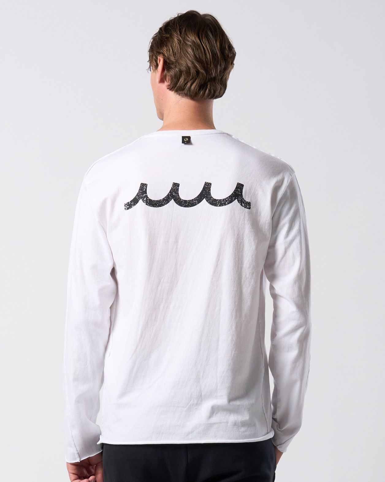 ☆先行予約☆ muta × wjk  / カットオフ クルーネックロングスリーブカットソー / cut-off crew-neck L/S(printed) / WHITE [708 mw03j]