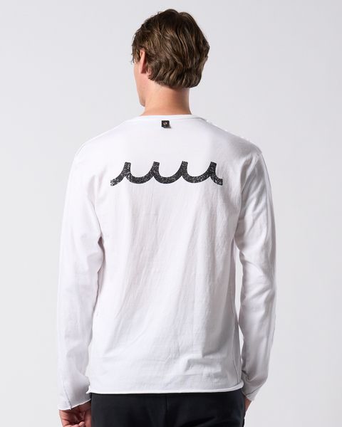 ☆先行予約☆ muta × wjk  / カットオフ クルーネックロングスリーブカットソー / cut-off crew-neck L/S(printed) / WHITE [708 mw03j]