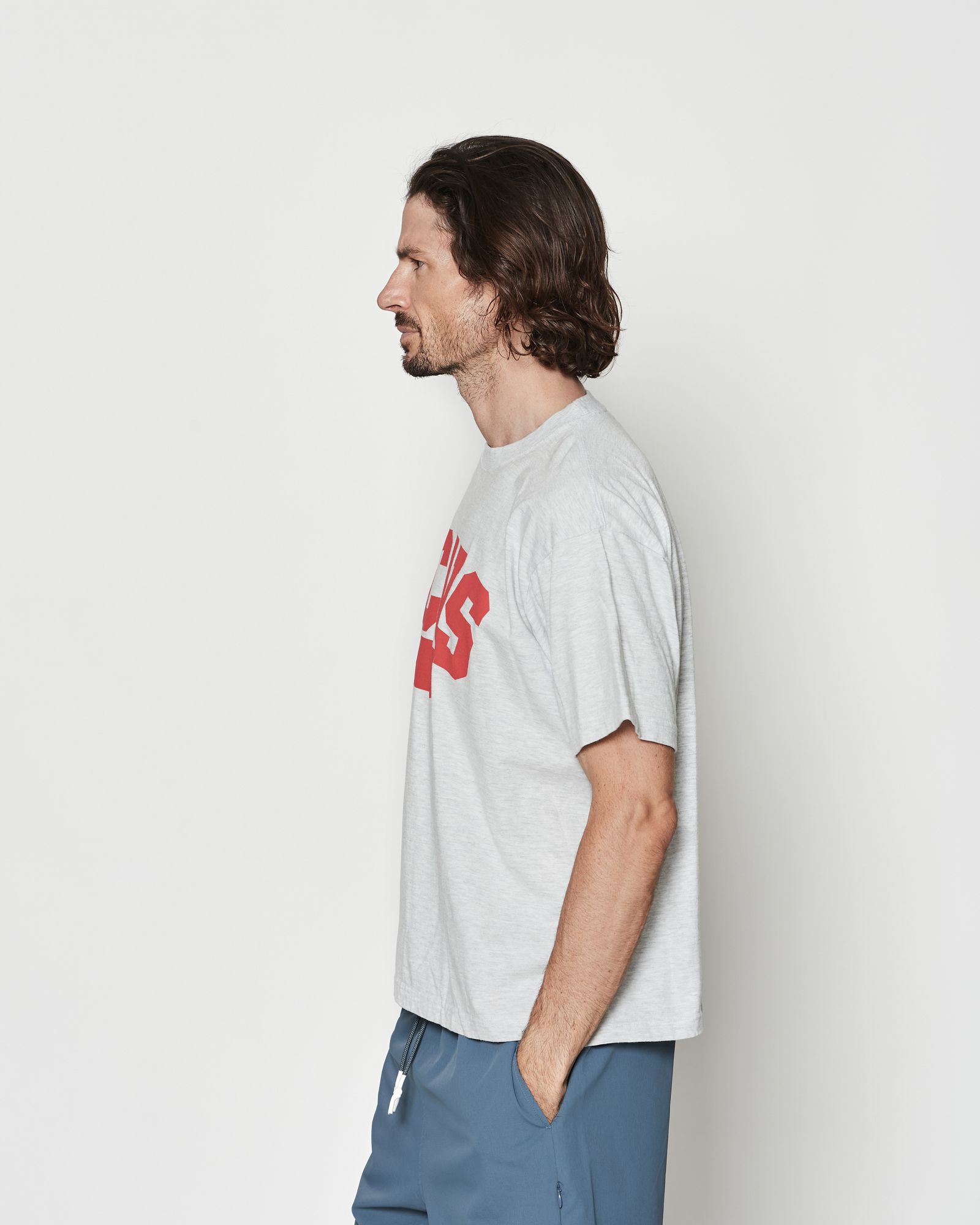 ☆先行予約☆ カレッジロゴTシャツ  /  Aging College Logo Tee / ASH GREY【CT2601】