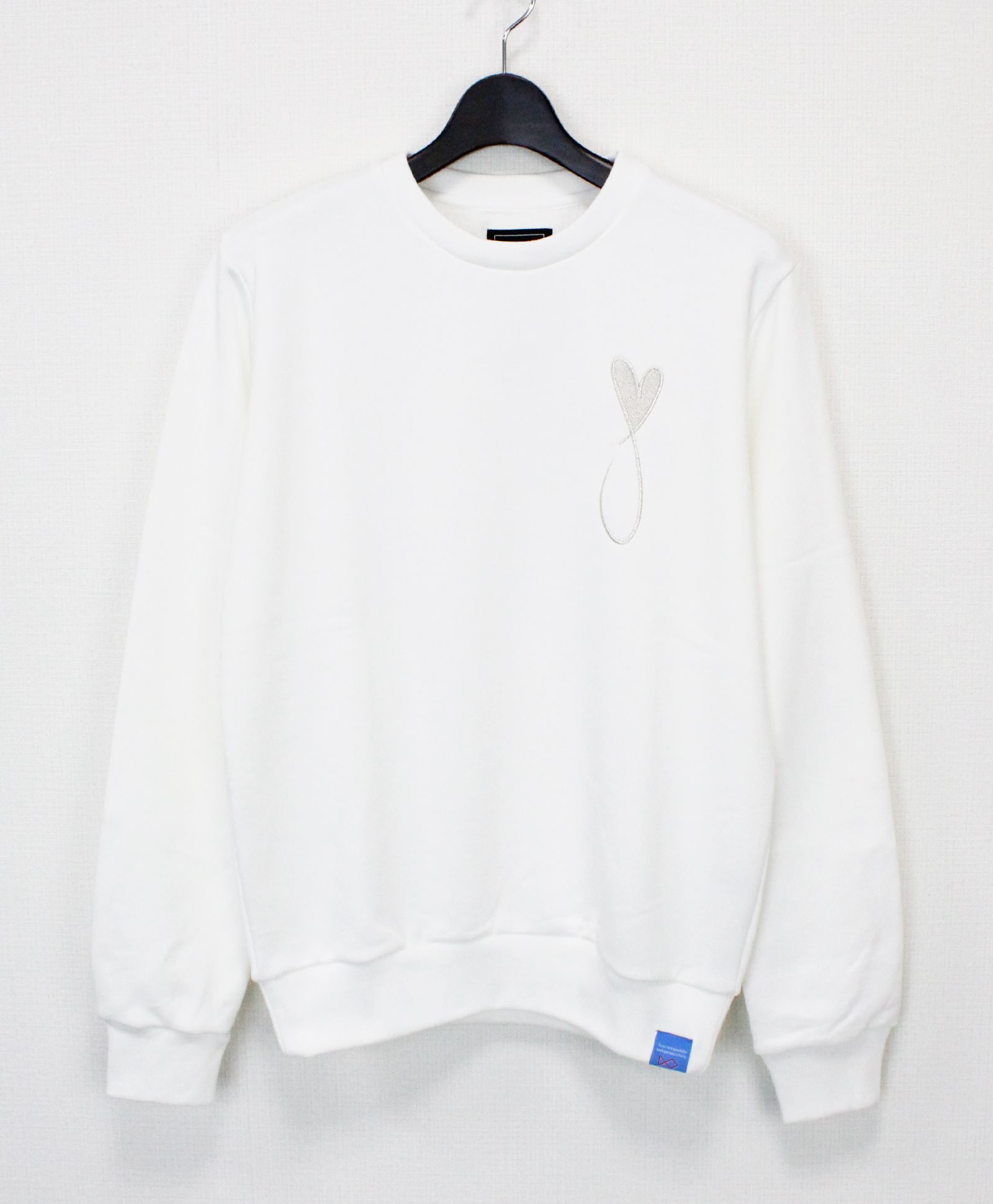 スウェット / Tiphanie Big Logo Sweat / White x Silver