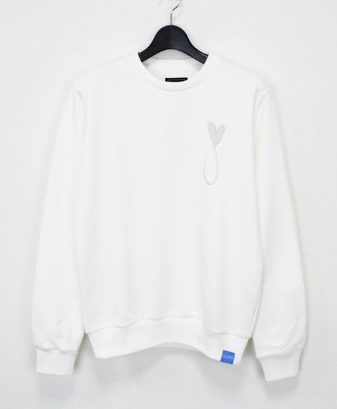 スウェット / Tiphanie Big Logo Sweat / White x Silver