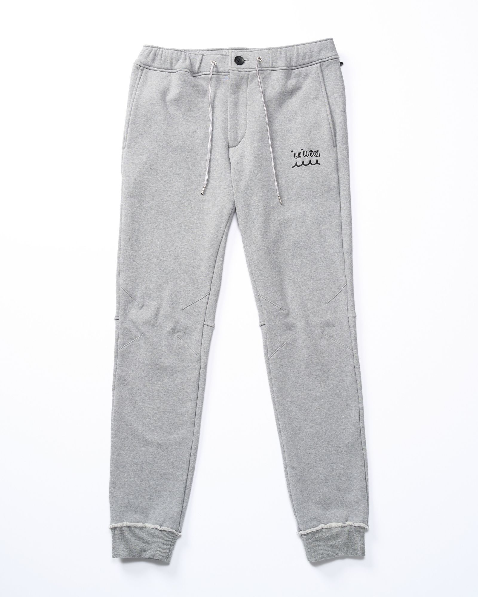 ☆先行予約☆ muta × wjk  / 高密度ストレッチ裏毛リブスウェットパンツ / super urake rib sweat pants / T.GRAY[503 mw07j]