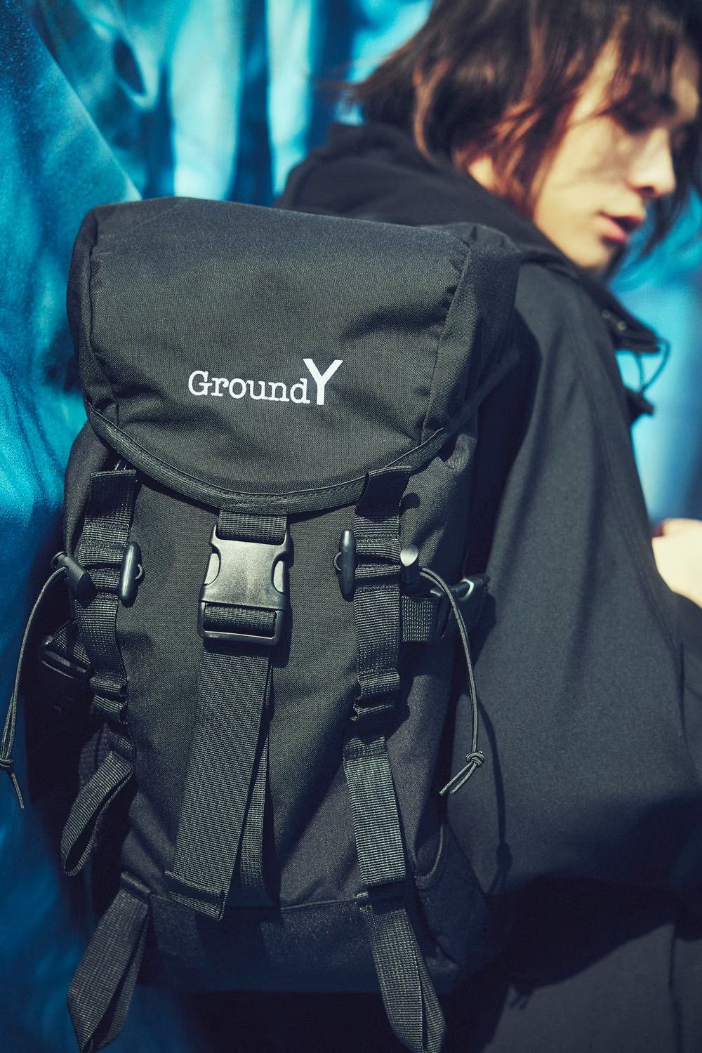 Ground Y - NY CLOTH BACK PACK ブラック [GJ-I05-952-1] | femt