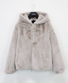 レディース フード付き ボアブルゾン / YUMOLA / ユモラ / L.GRAY [LJXA0039033588]