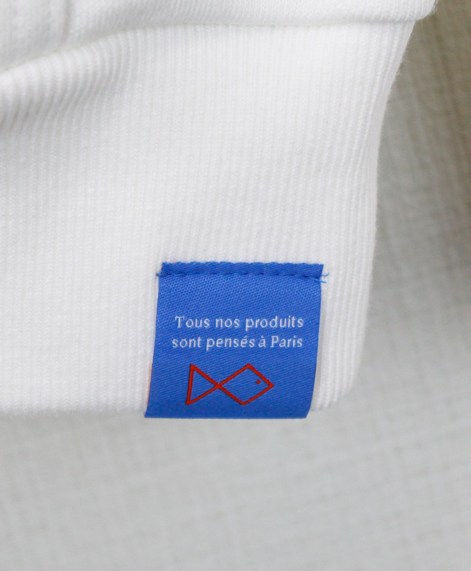 プルオーバーパーカー / Tiphanie Hoodie / White x Royal Blue