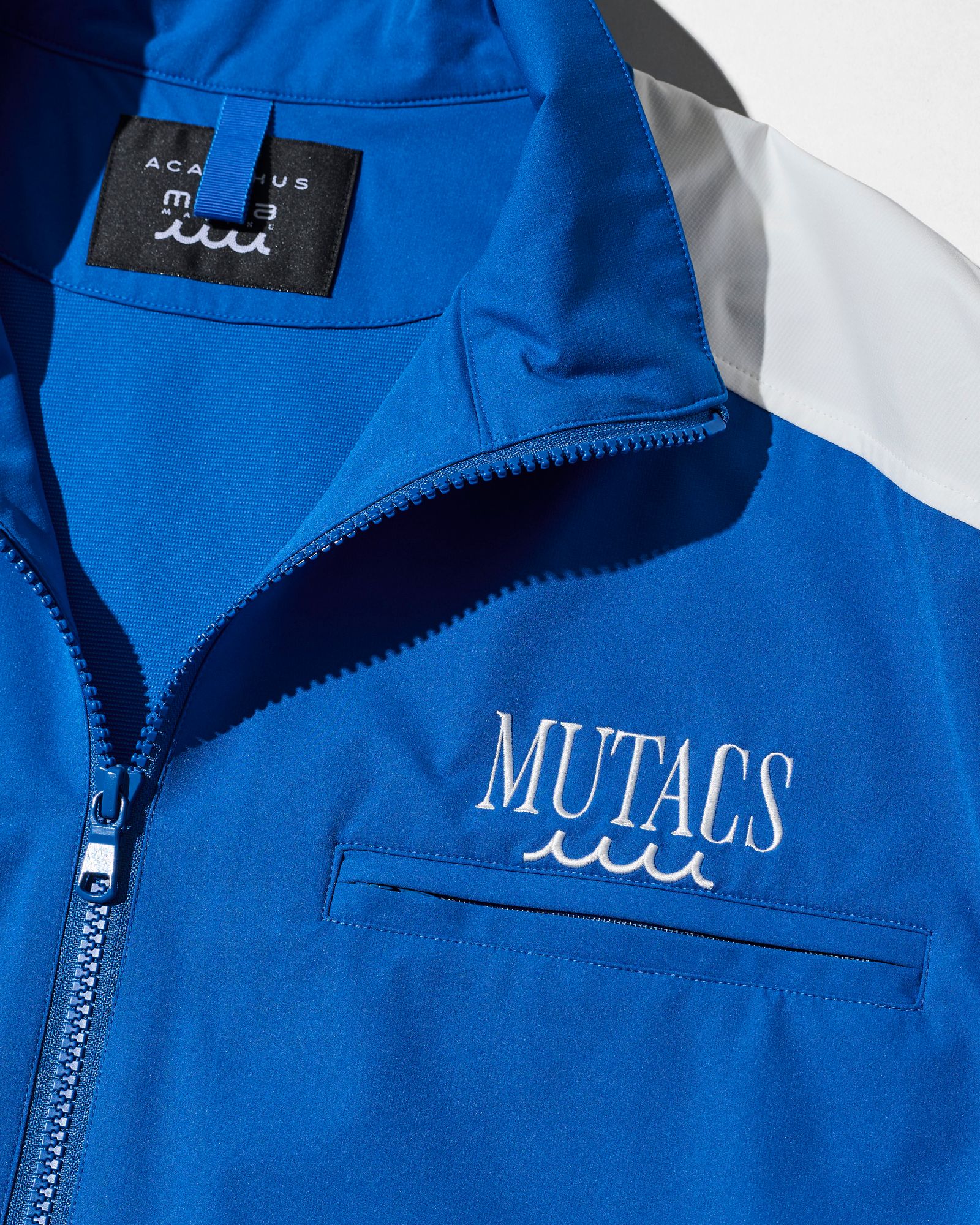 ☆先行予約☆muta MARINE × ACANTHUS  / サイドライントラックジャケット / Side Line Track Jacket / BLUE【MA2704】