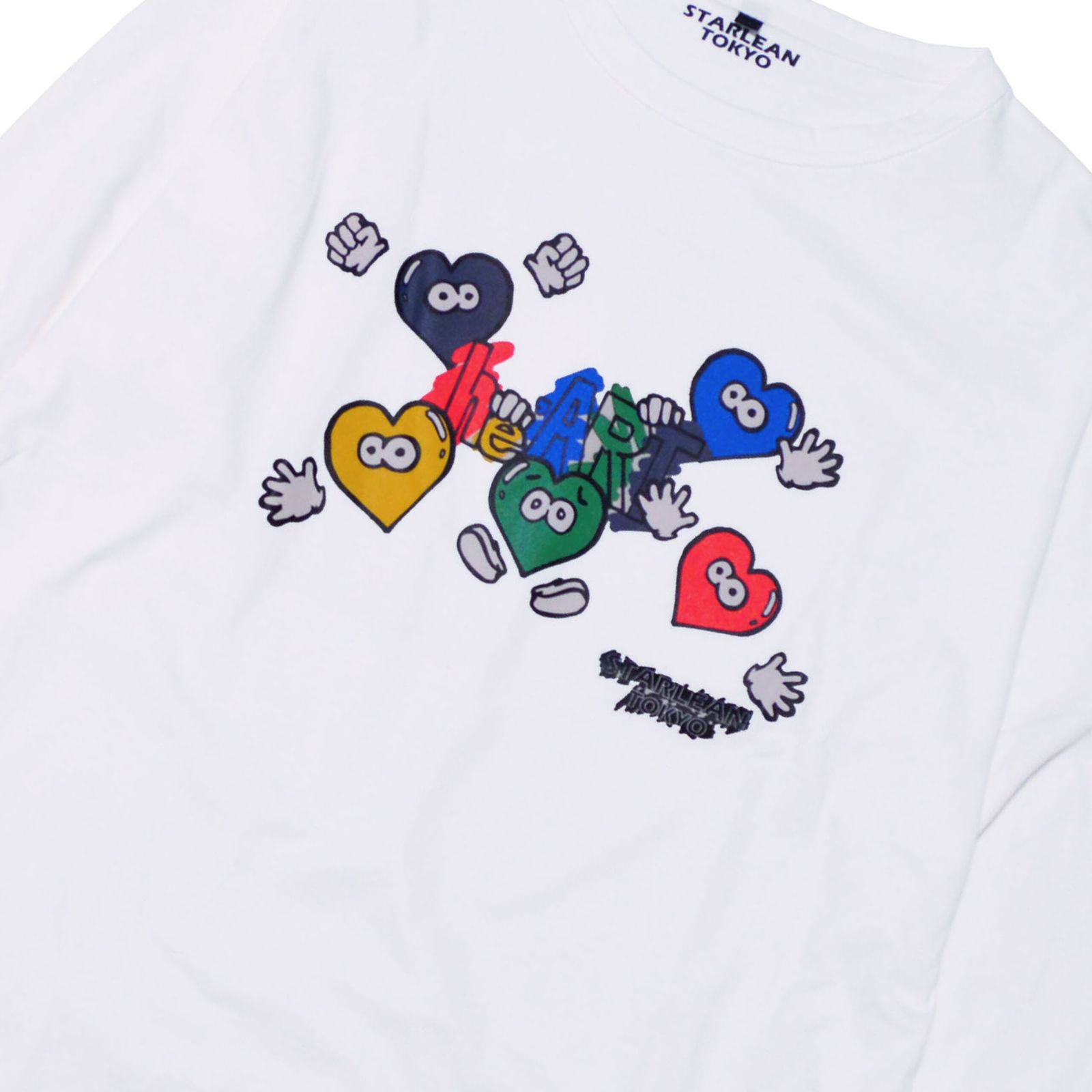 プリントロングTシャツ / HEART LONG T-SHIRT / [SLTN062] WHITE