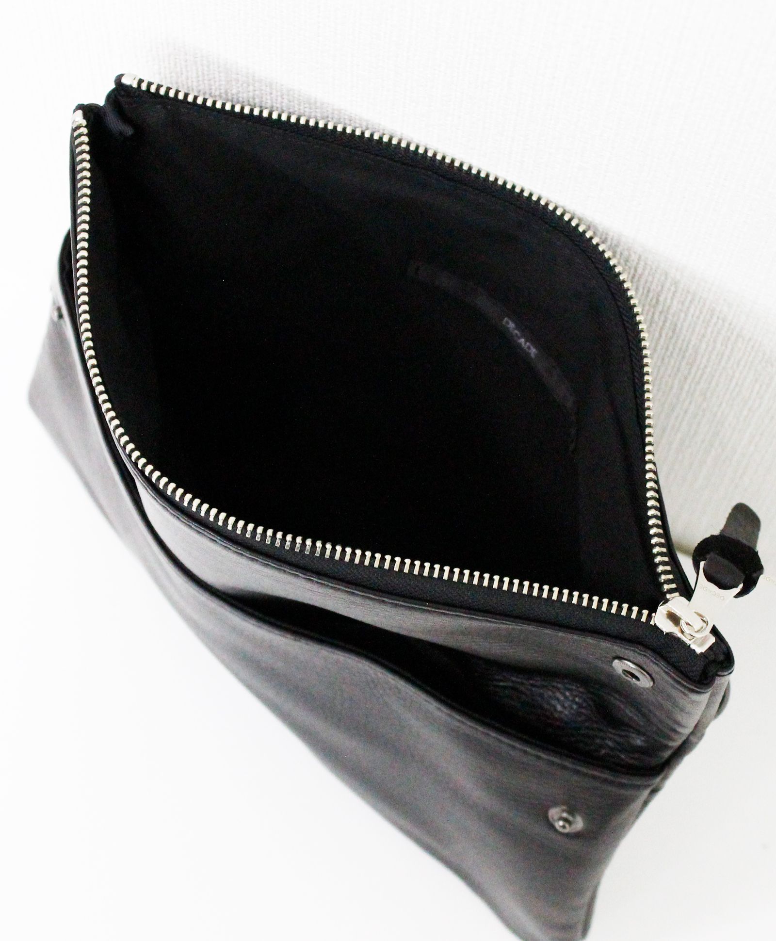 オイルドカウレザー・2wayミニクラッチショルダー / ブラック / Oiled Cow Leather 2way Mini Clutch Shoulder  / Black【DCD-01144】