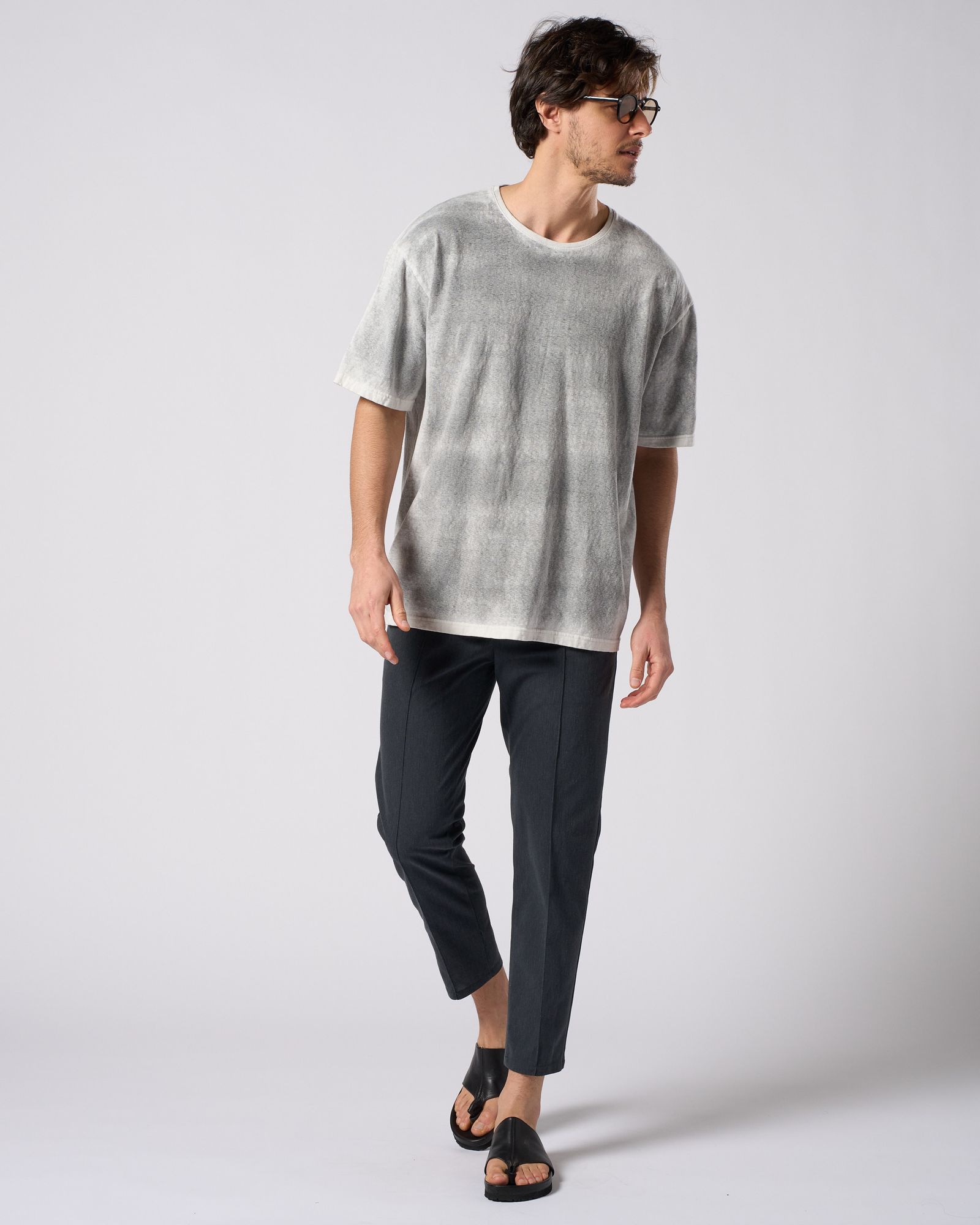 ☆先行予約☆ muta × wjk  / ピンタック イージースラックス / smart pin-tuck slacks  / CHARCOAL [501 mw01i]