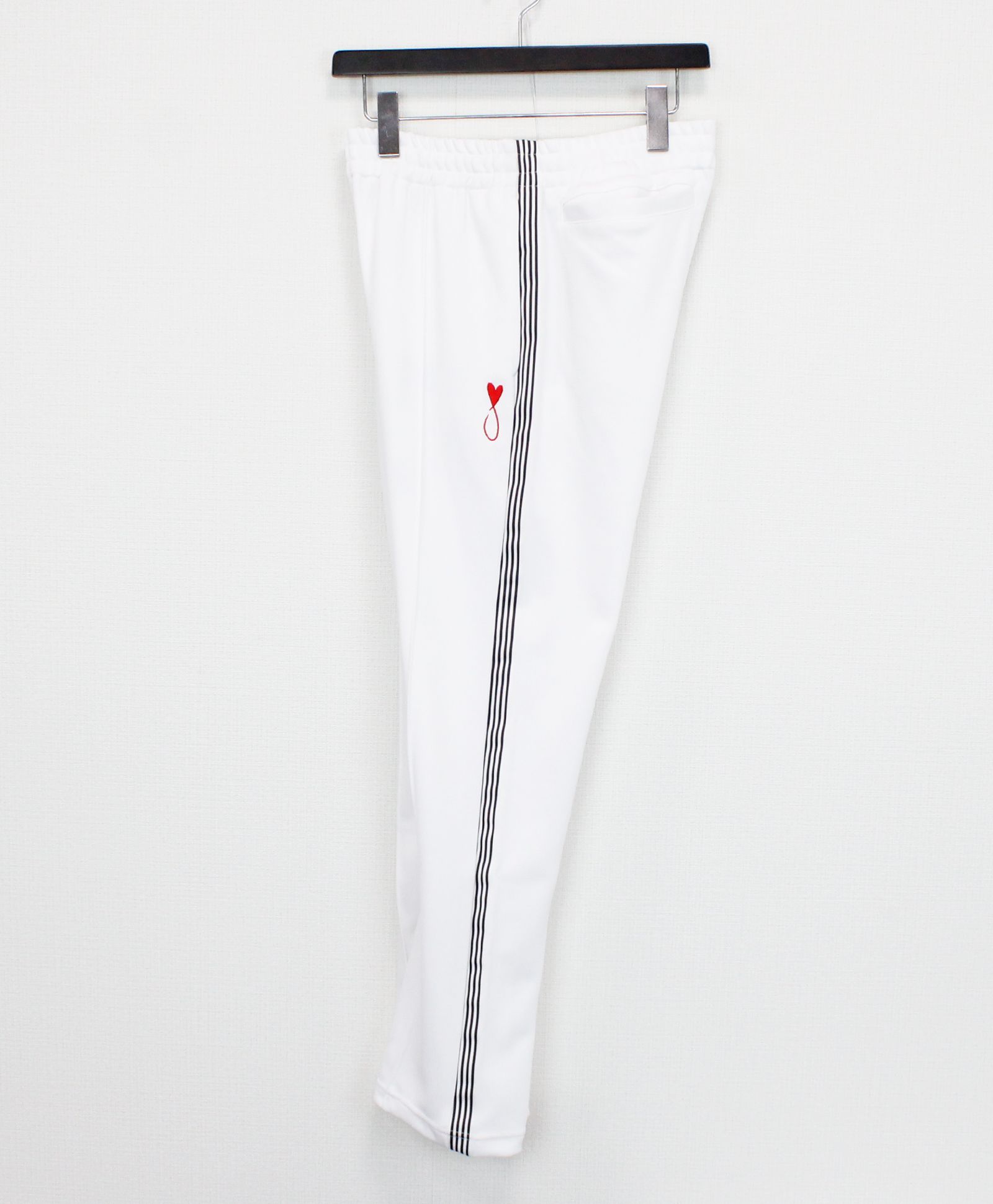 サイドラインジャージパンツ / Tiphanie - Side Line Pants / WHITE × RED