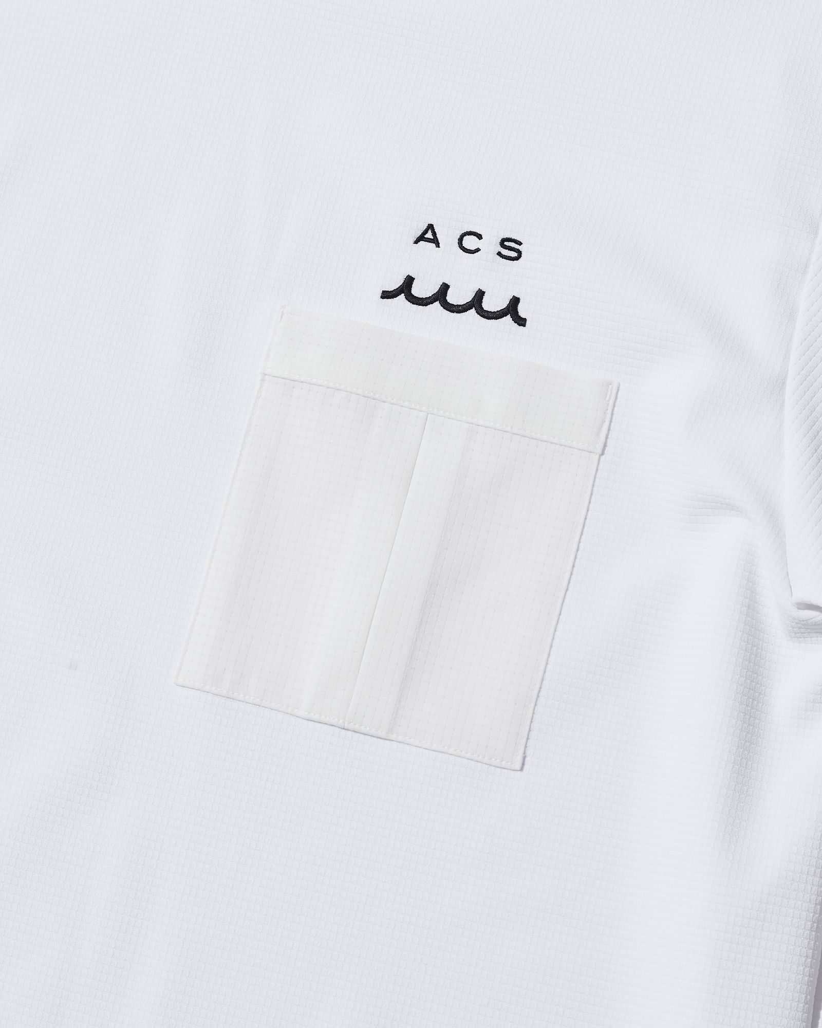 ☆先行予約☆muta MARINE × ACANTHUS  / メッシュモックネックTシャツ / Mesh Mockneck S/S Top / WHITE【MA2618】