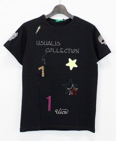 ランダムデザイン S/S Tシャツ / ブラック [UC41-N157]