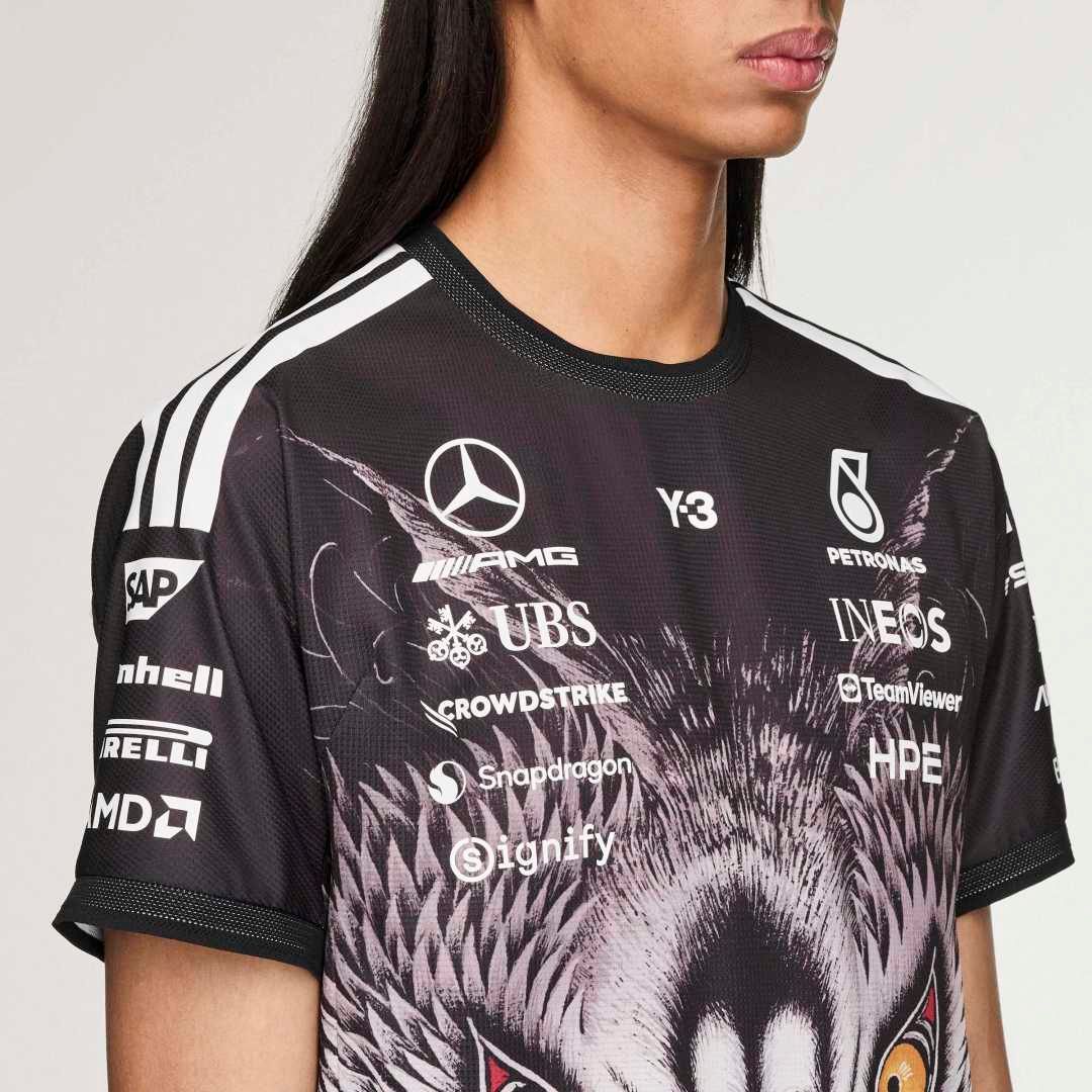 ハーフ スリーブ ティー /  Y-3 MERCEDES - AMG PETRONAS FORMULA 1 TEAM DRIVER SHORT SLEEVE JERSEY / BLACK [KT2226-APPS26]