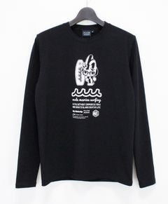 My Melody × muta MARINE SURFING ストレッチロングスリーブTシャツ / ブラック [MMMP-434771]