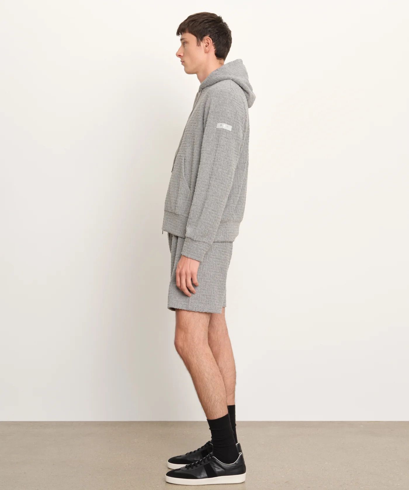 DOVINO ドヴィーノ /  パイルジップパーカー  / ライトグレー [MCKZ0469063588]