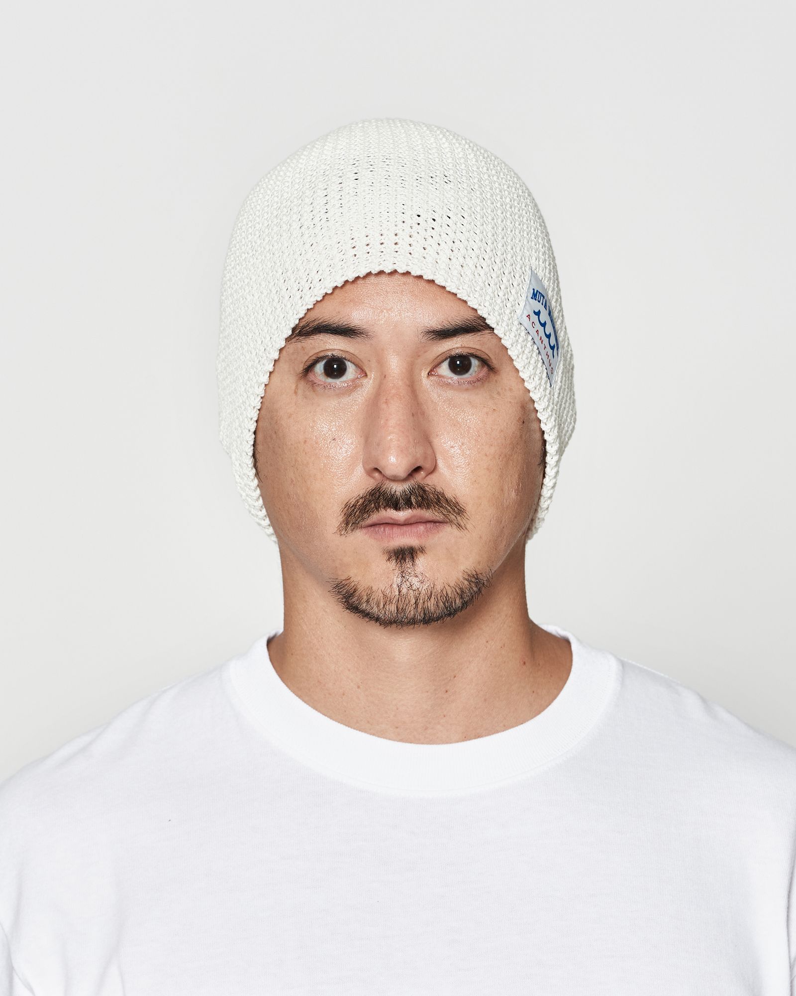 ☆先行予約☆muta MARINE × ACANTHUS  / メッシュバックプールニットキャップ / Mesh Back Pool Knit Cap / WHITE 【MA2623】