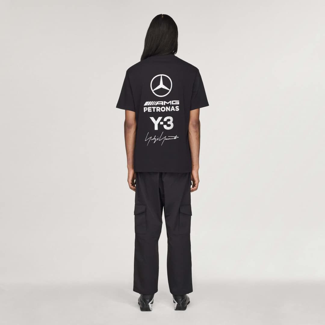 ハーフ スリーブ ティー /  Y-3 MERCEDES - AMG PETRONAS FORMULA 1 TEAM LOGO STACK SHORT SLEEVE TEE / BLACK [KR2373-APPS26]
