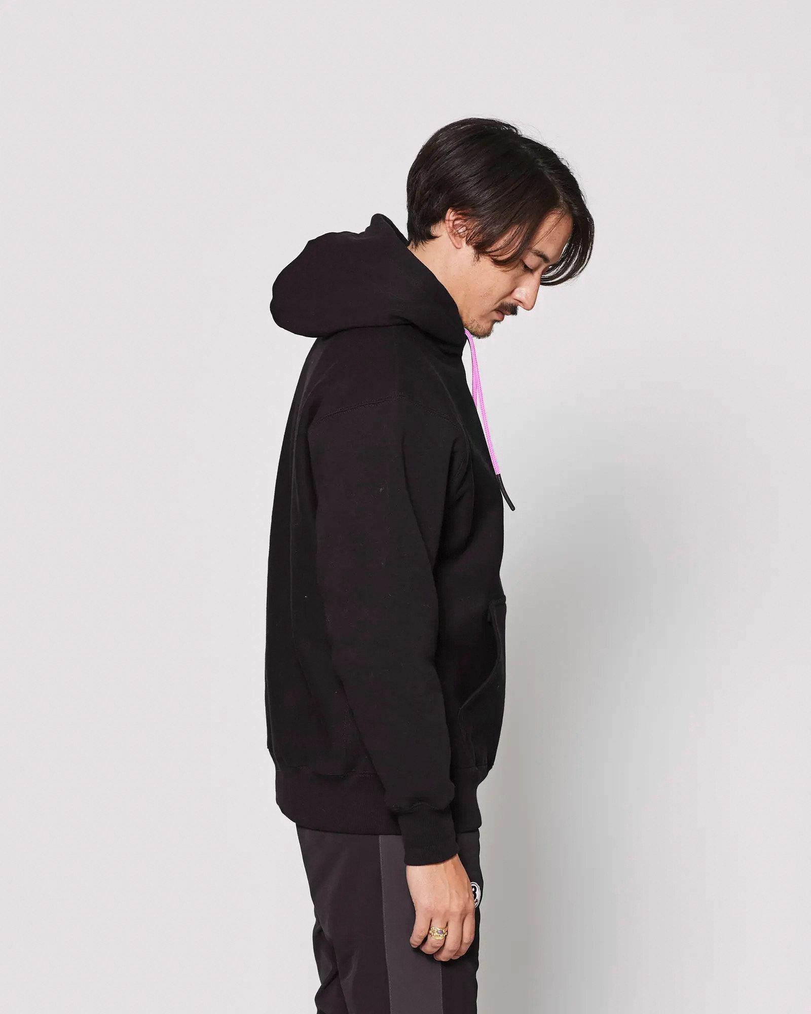 ☆先行予約☆muta MARINE × ACANTHUS  / femt LIMITED / muta sweet Logo Hooded Sweatshirts / パーカー / BLACK PINK 【MA2545】