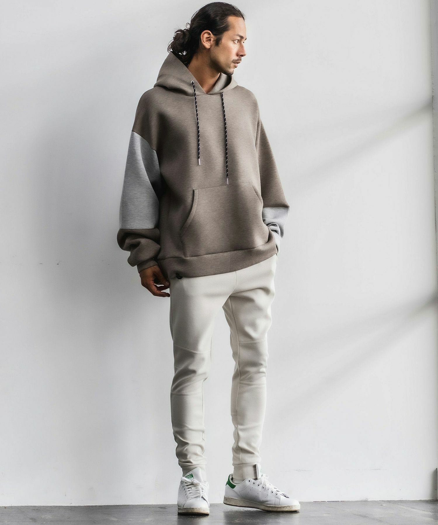 止水ジップスキニーパンツ / ホワイト【120027】