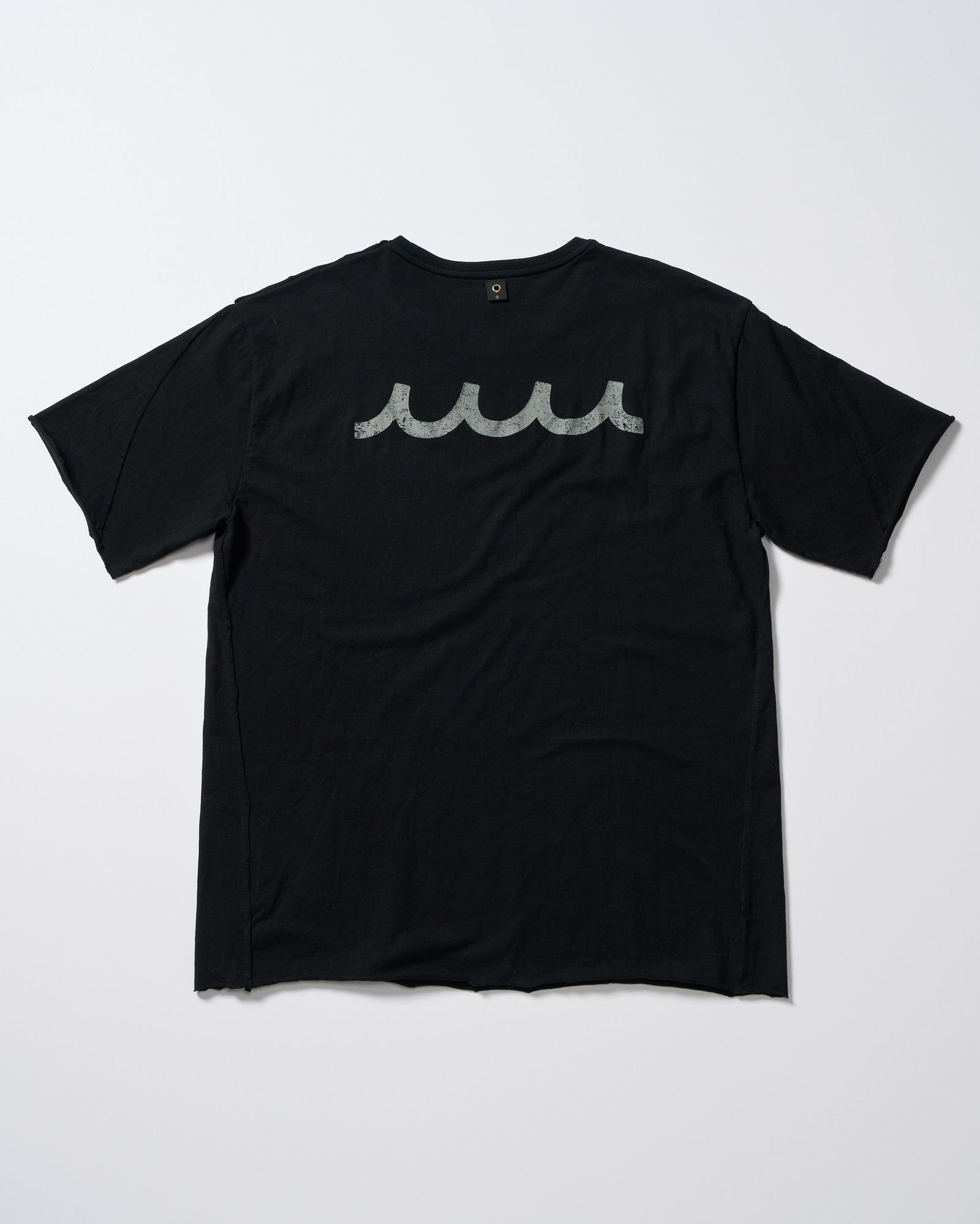 ☆先行予約☆ muta × wjk  / カットオフ Tシャツ / cut-off S/S(printed) / DEEP BLACK [703 mw03i]