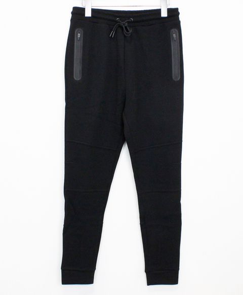 止水ジップスキニーパンツ / ブラック【120027】