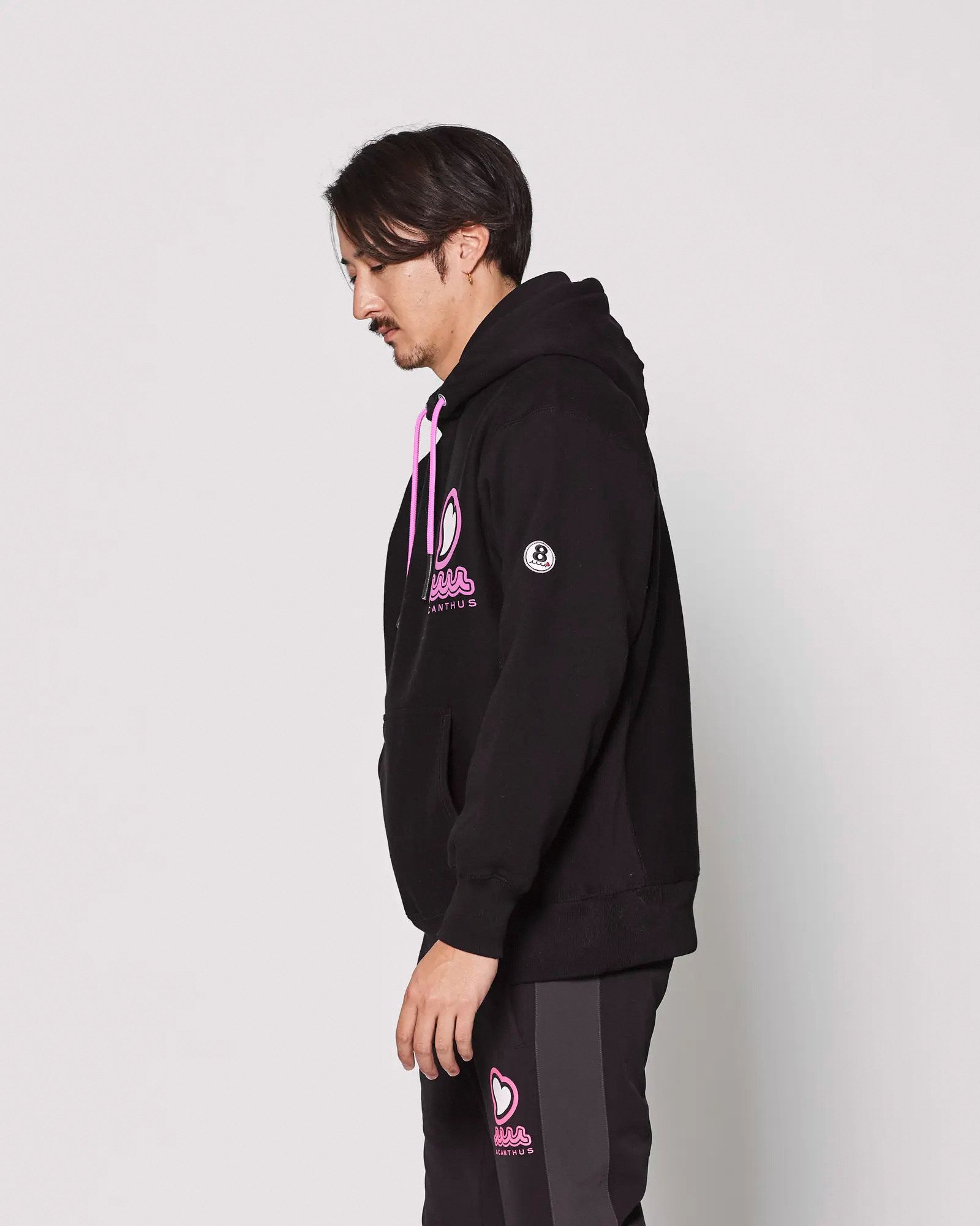 ☆先行予約☆muta MARINE × ACANTHUS  / femt LIMITED / muta sweet Logo Hooded Sweatshirts / パーカー / BLACK PINK 【MA2545】