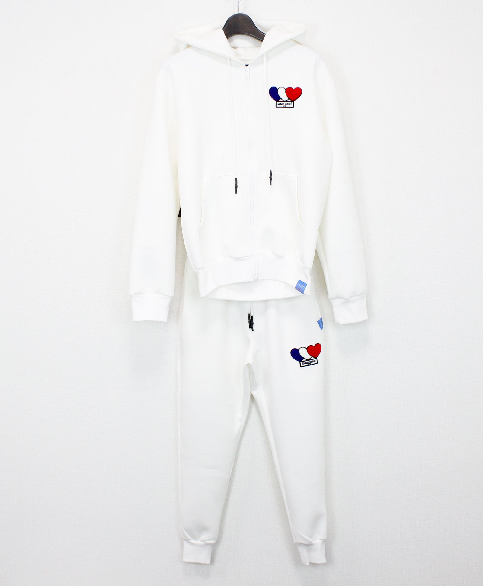 3ハートパッチダンボールパンツ / 3Heart Patch Cardboard  Pants / WHITE