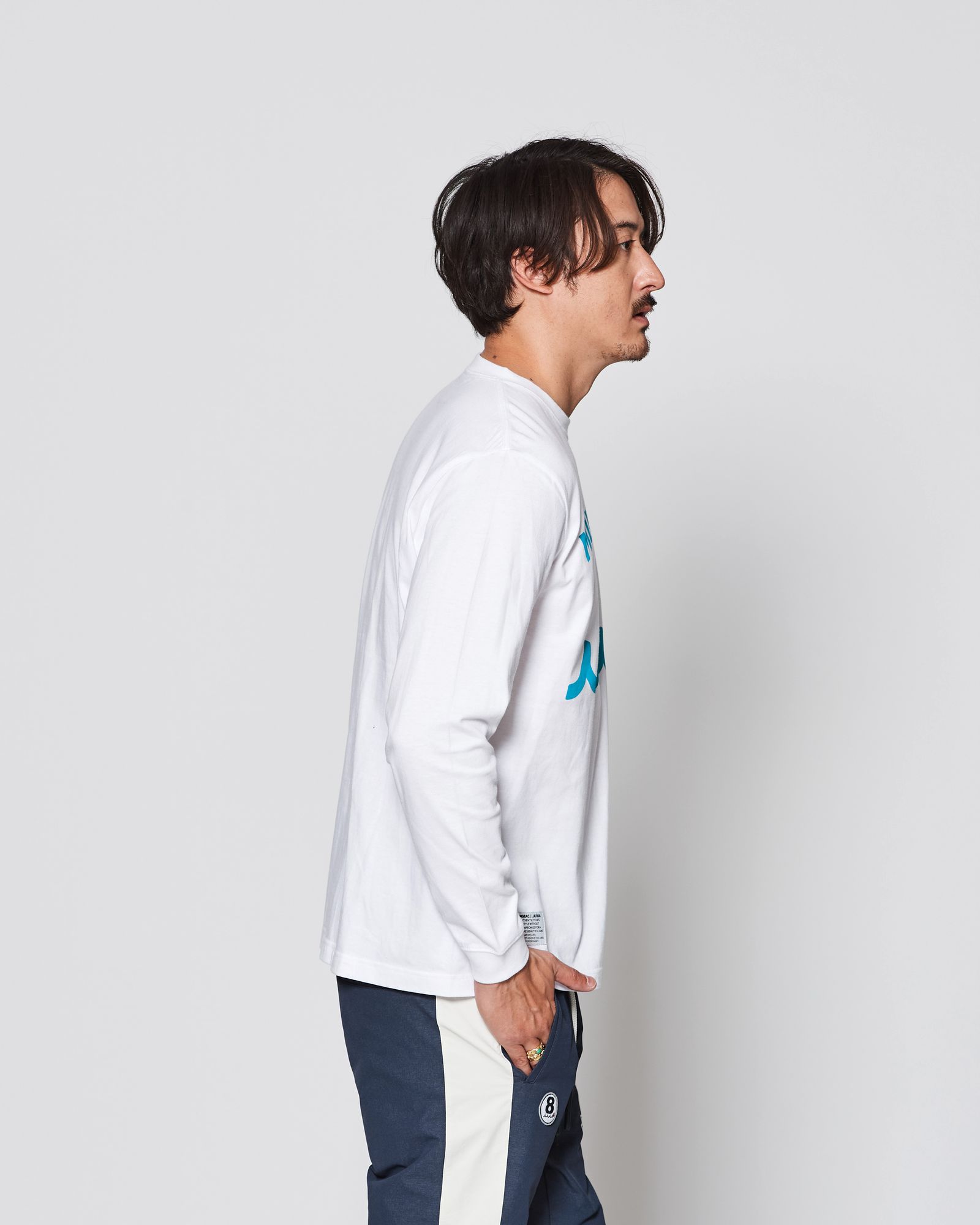 ACANTHUS × muta MARINE / muta Multi Logo L/S Tee / ロンT / WHITE 【MA2540】