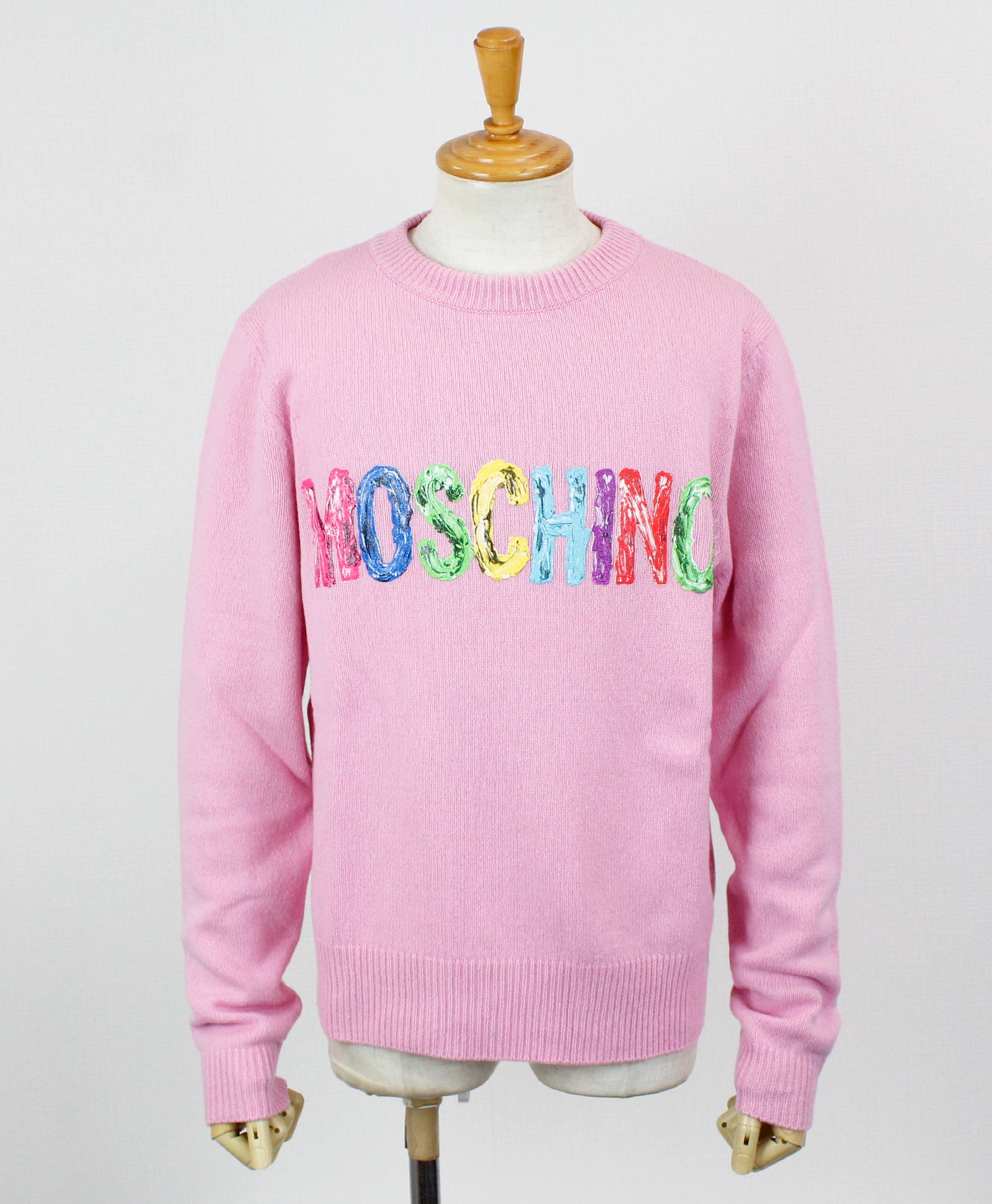 Moschino メンズ プルオーバーニット Za0925 54 Pink 0222 Maverick Group Online Store