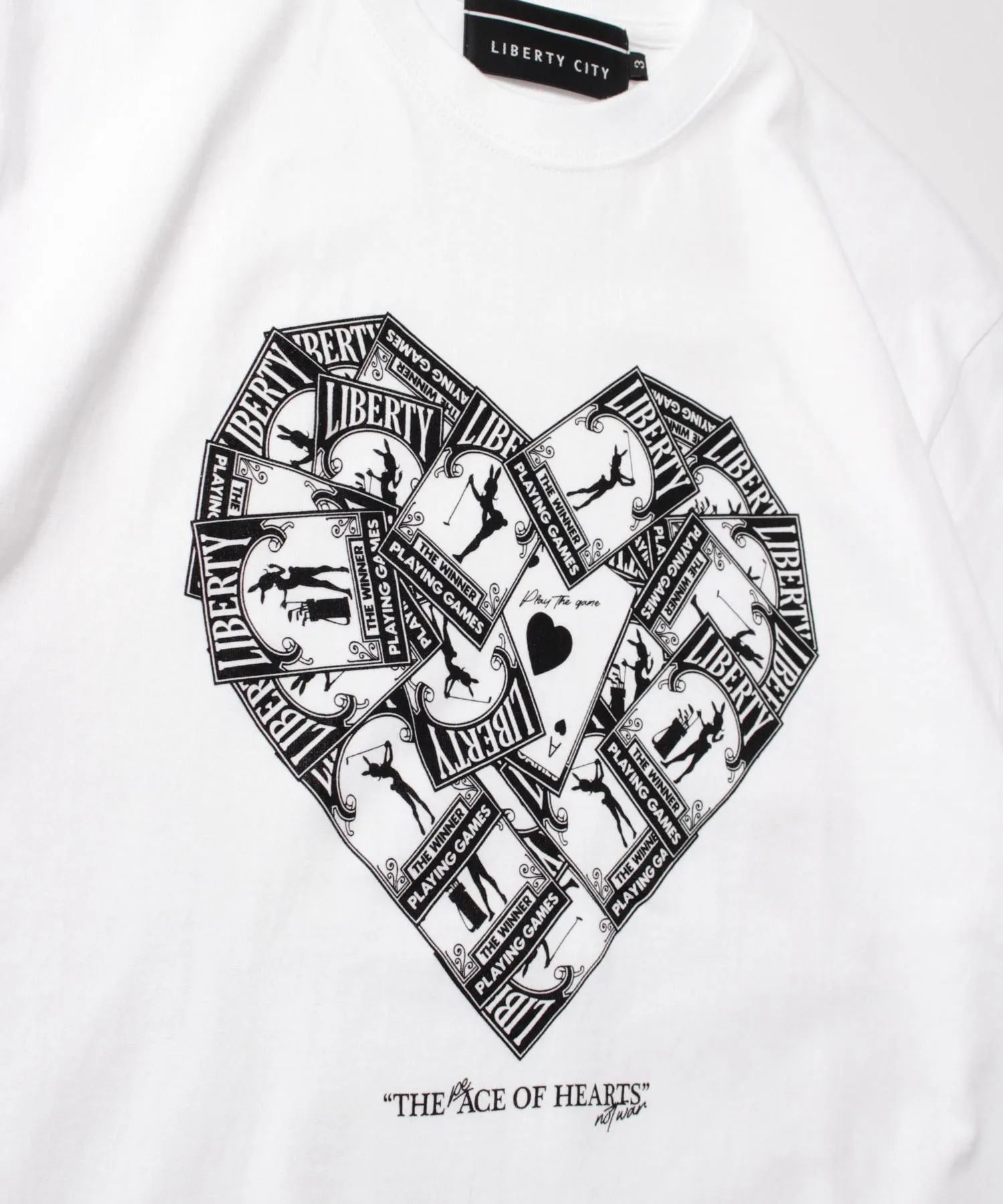 【CITY&TURF】[THE ACE OF HEARTS] Tシャツ / WHITE [251039HA]