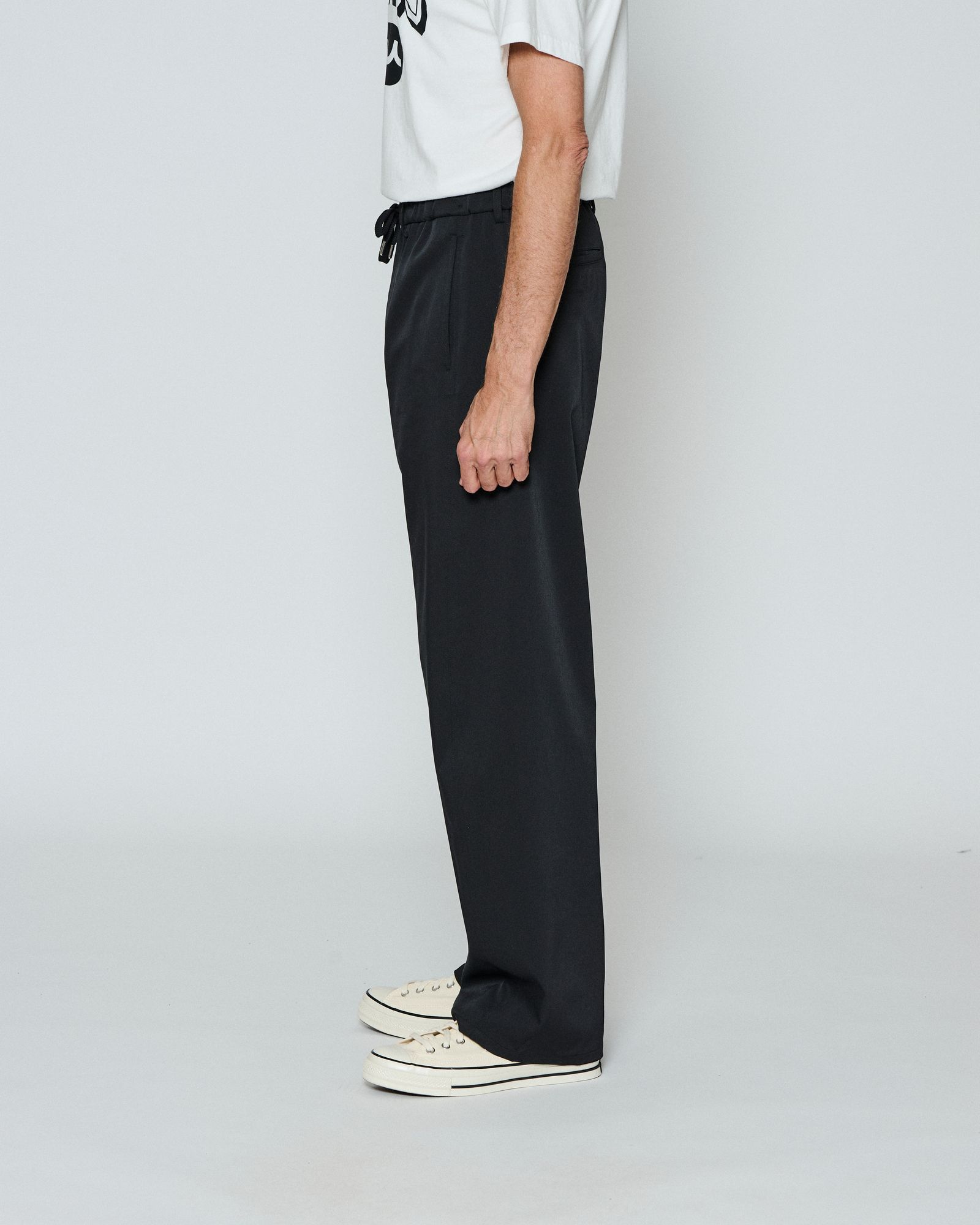 ☆先行予約☆ バレルレッグイージーパンツ /  Easy Barrel-Leg Chino Pants / BLACK【PT2504】