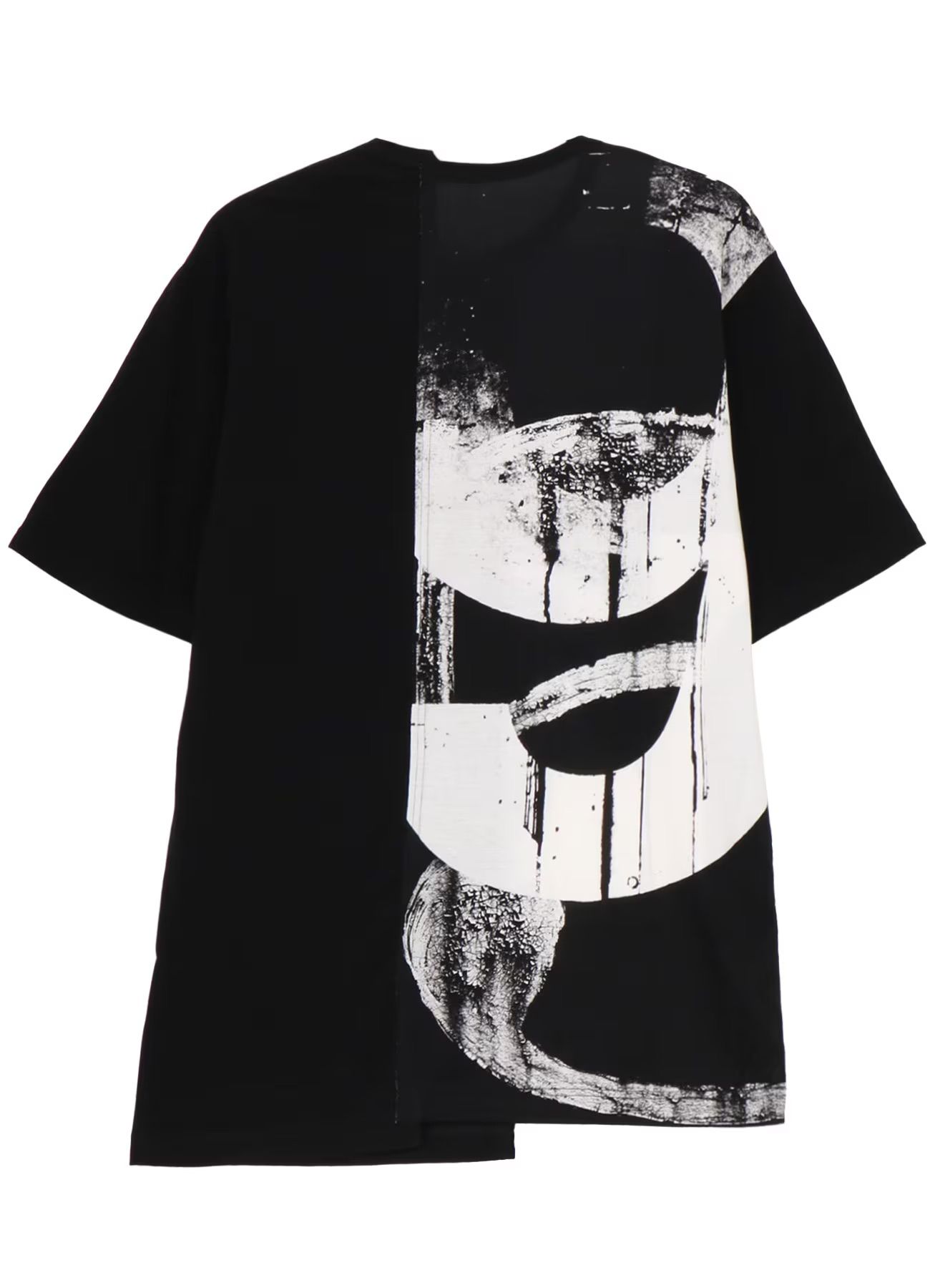 SILKETTE JERSEY NUMBER PATTERN TSUJIKIRI SHORT SLEEVED T-SHIRT / BLACKxWHITE [GL-T11-013-1-03]