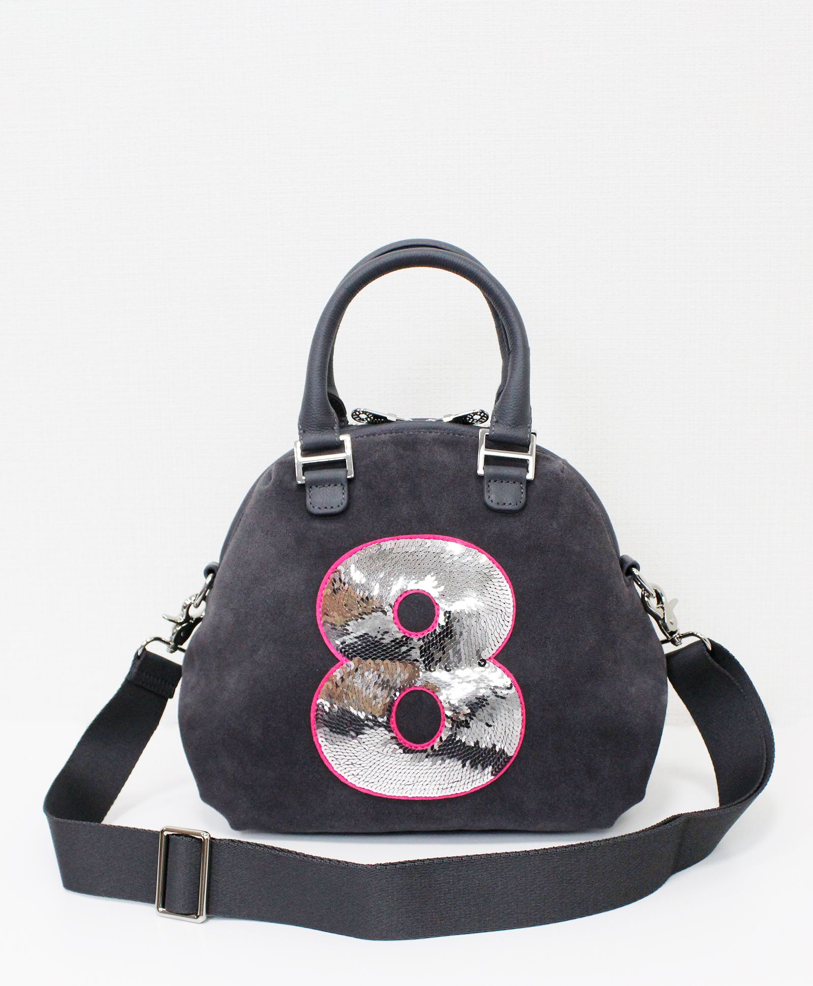 スエード 8バッグ (MINIサイズ)  / グレー [MUSG-241113]