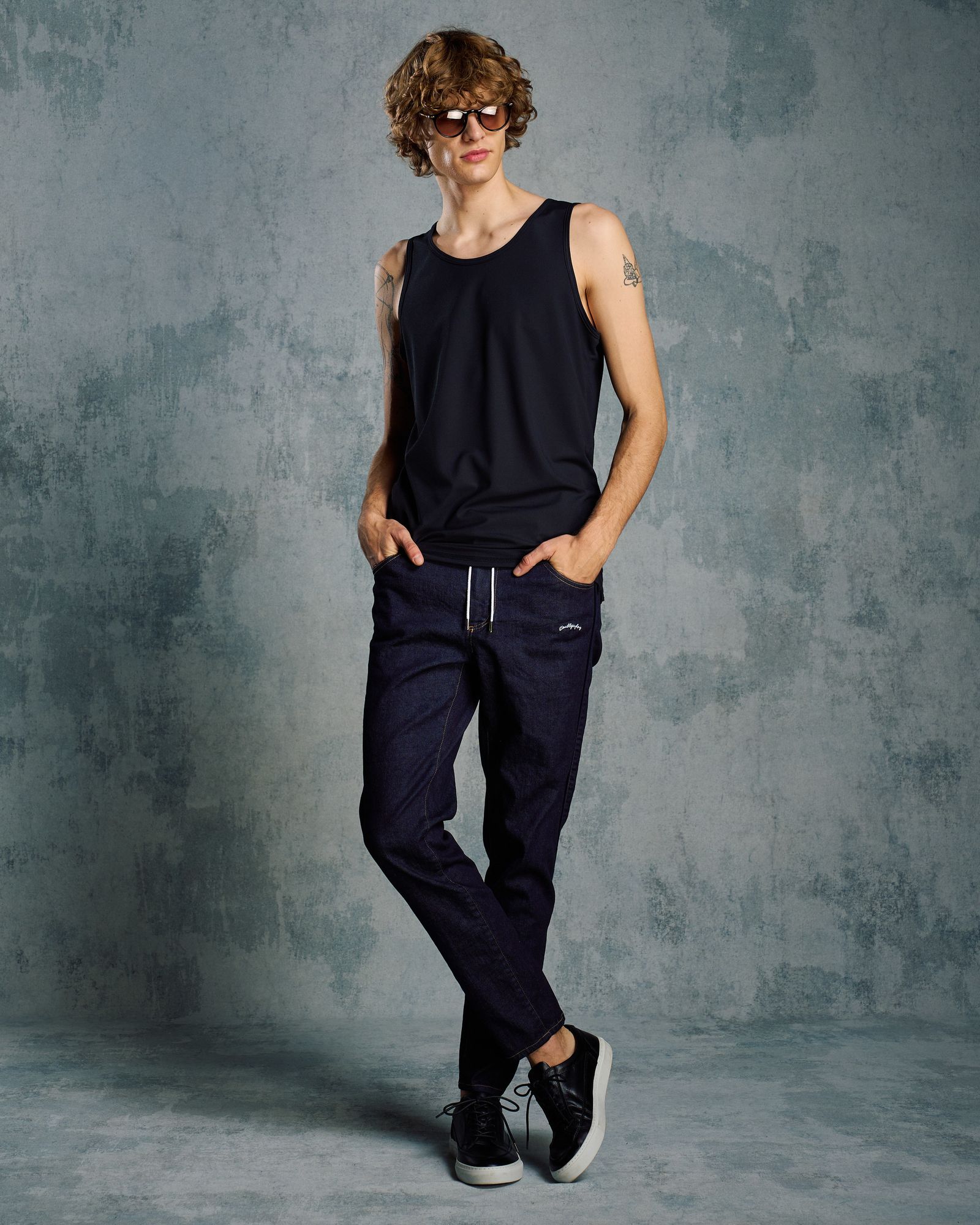 ☆先行予約☆ スリムテーパードデニム /  thin denim easy / INDIGO [5224 ds07i]