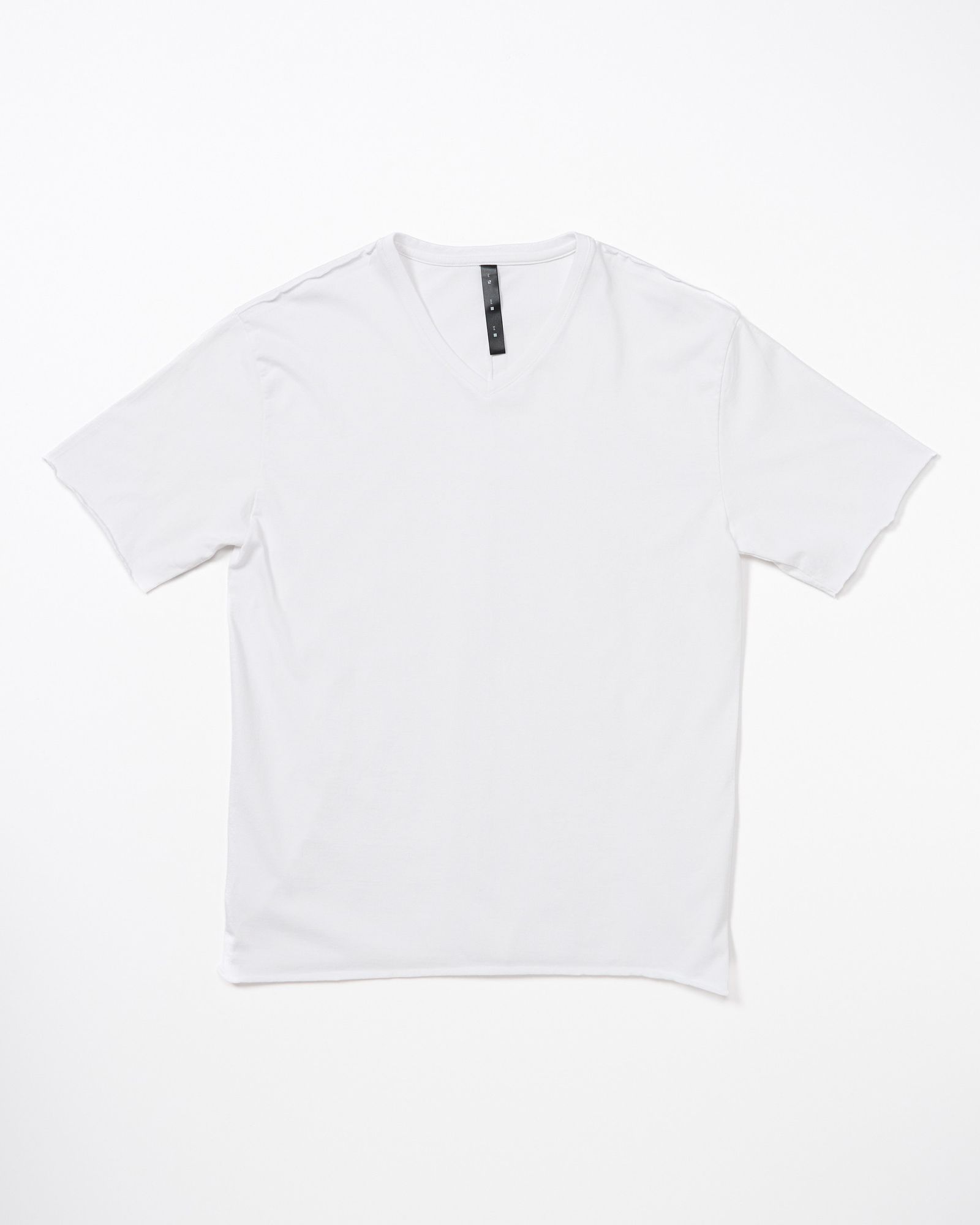 ☆先行予約☆ wjk  / カットオフVネック半袖Tシャツ / cut-off V-neck S/S / white【7002 js01k】