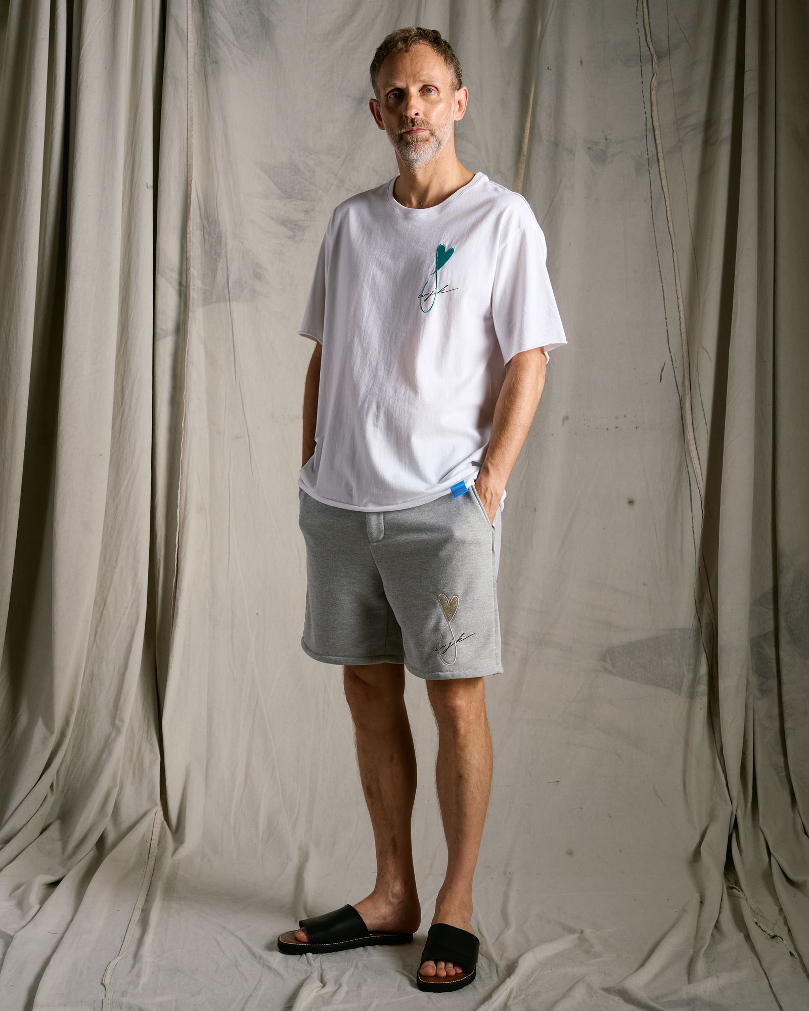 ☆先行予約☆Maison Honoré Paris× wjk  / ハートフィッシュフレンチテリーショーツ / heart fish dry french terry shorts / t.gray 【505 hw03k】