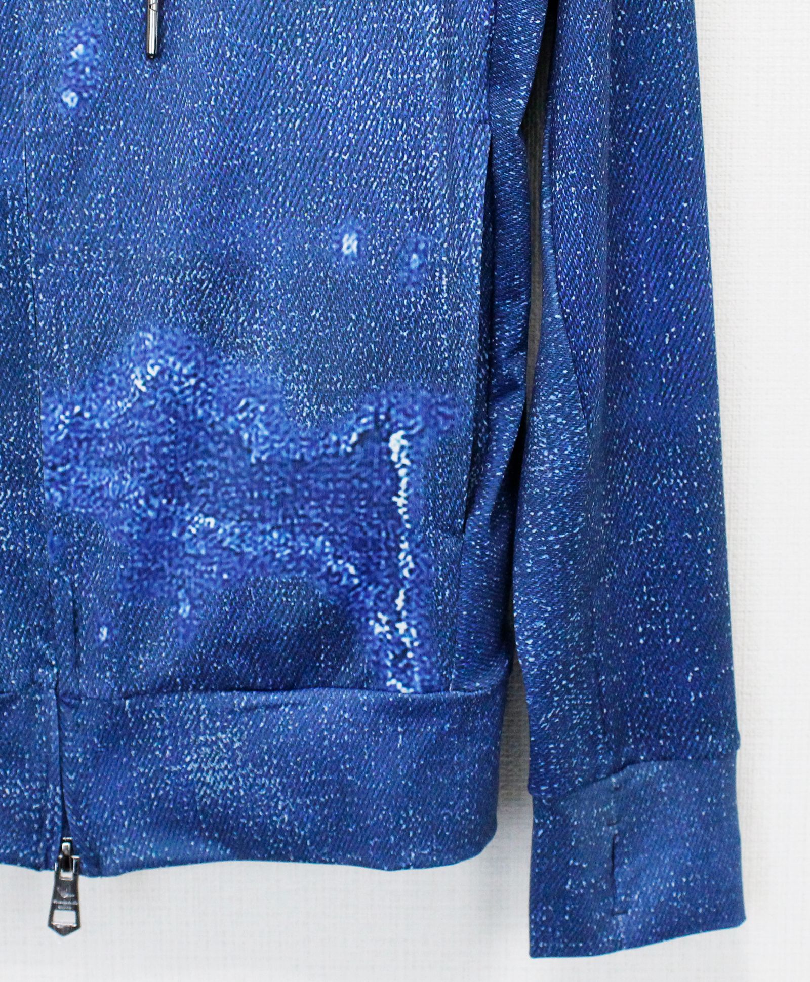 ダメージデニムラッシュガードパーカー / インディゴ【USO-26043】