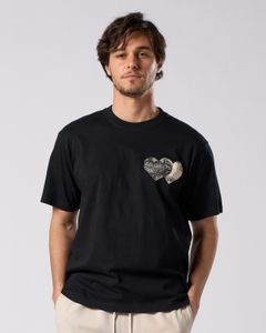 ☆先行予約☆ バンダナ パネル TハートTシャツ / bandana panel heart T / BLACK [7402 cj51i]