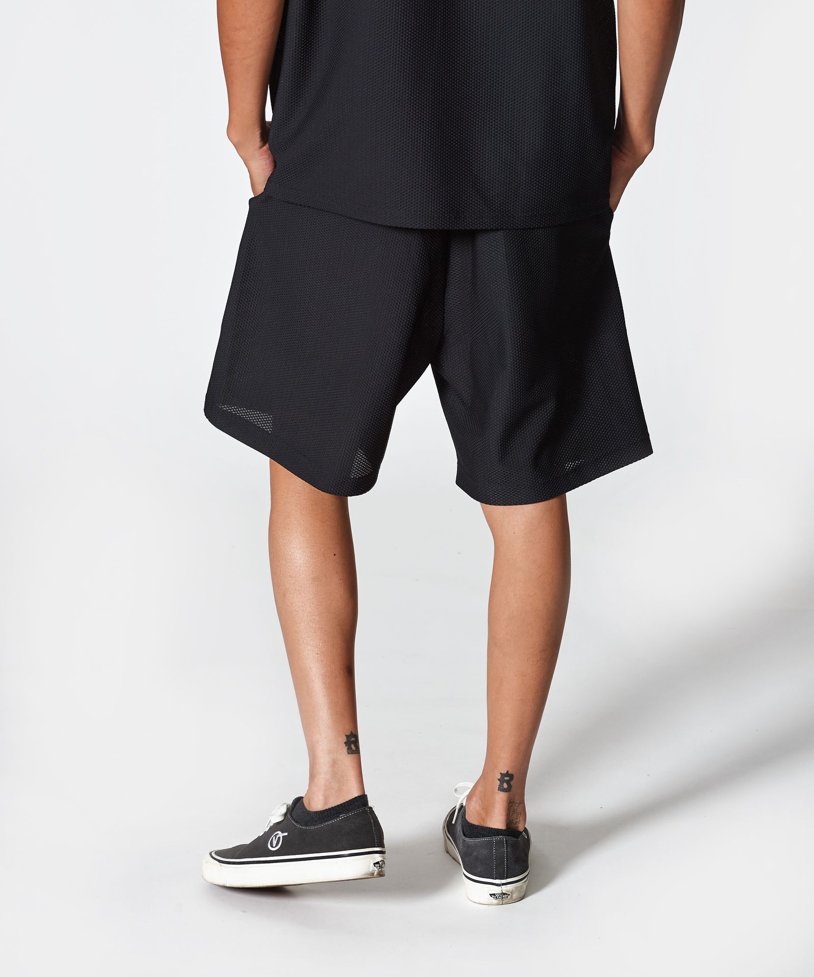 ACANTHUS × muta MARINE / muta Mesh Easy Shorts / メッシュイージーショーツ / BLACK【MA2521】