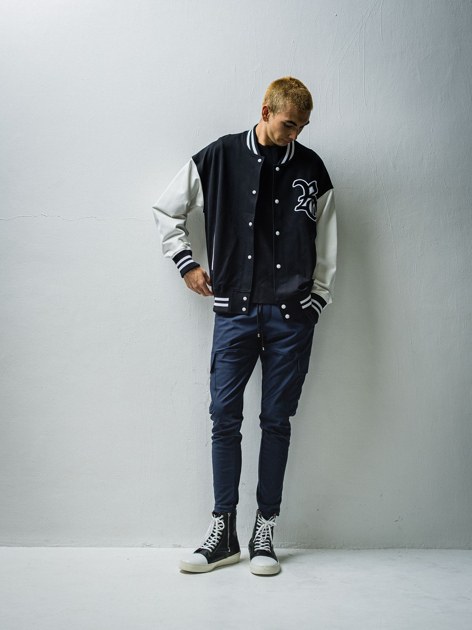 RESOUND CLOTHING - Darrell cargo PT / ラインカーゴパンツ / NAVY