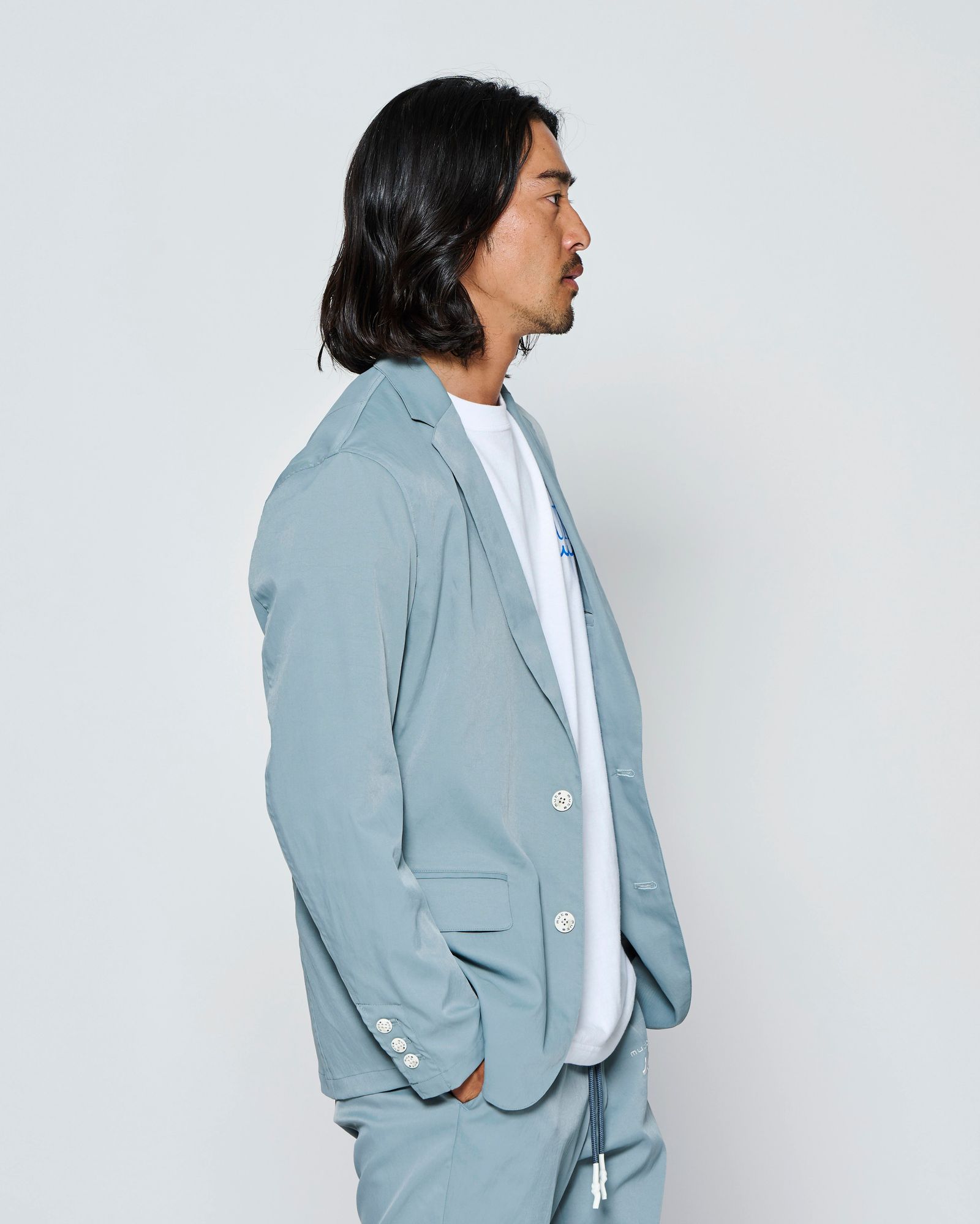 ☆先行予約☆muta MARINE × ACANTHUS  / テーラードジャケット /  Tailored Jacket / GREY【MA2702】