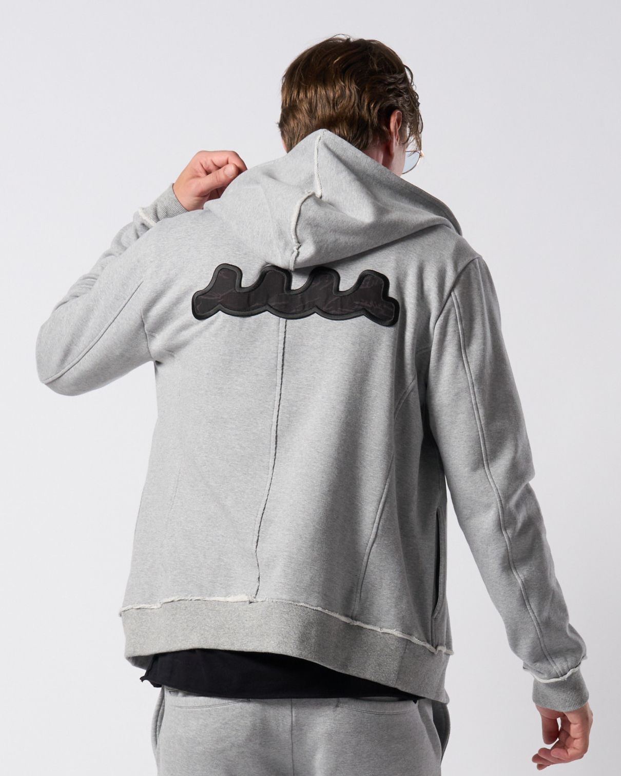 ☆先行予約☆ muta × wjk  / 高密度ストレッチ裏毛リブスウェットパンツ / super urake zip-up parka / T.GRAY [206 mw07j]