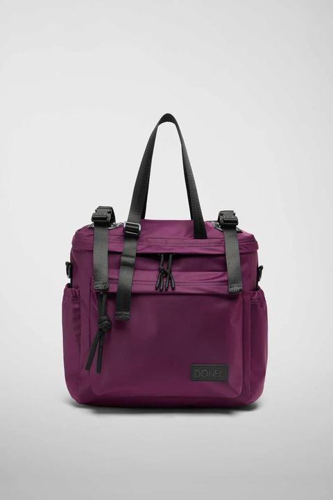 リュック バックパック ハンド ショルダー バッグ 2WAY / イースト+ウェスト リサイクルナイロン 防水 / Mサイズ / バーガンディ [ZAEWRM165 VINACCIA]