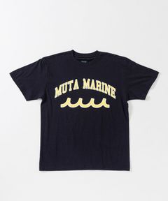 ACANTHUS x muta MARINE / muta College Logo Tee / カレッジロゴTシャツ / NAVY