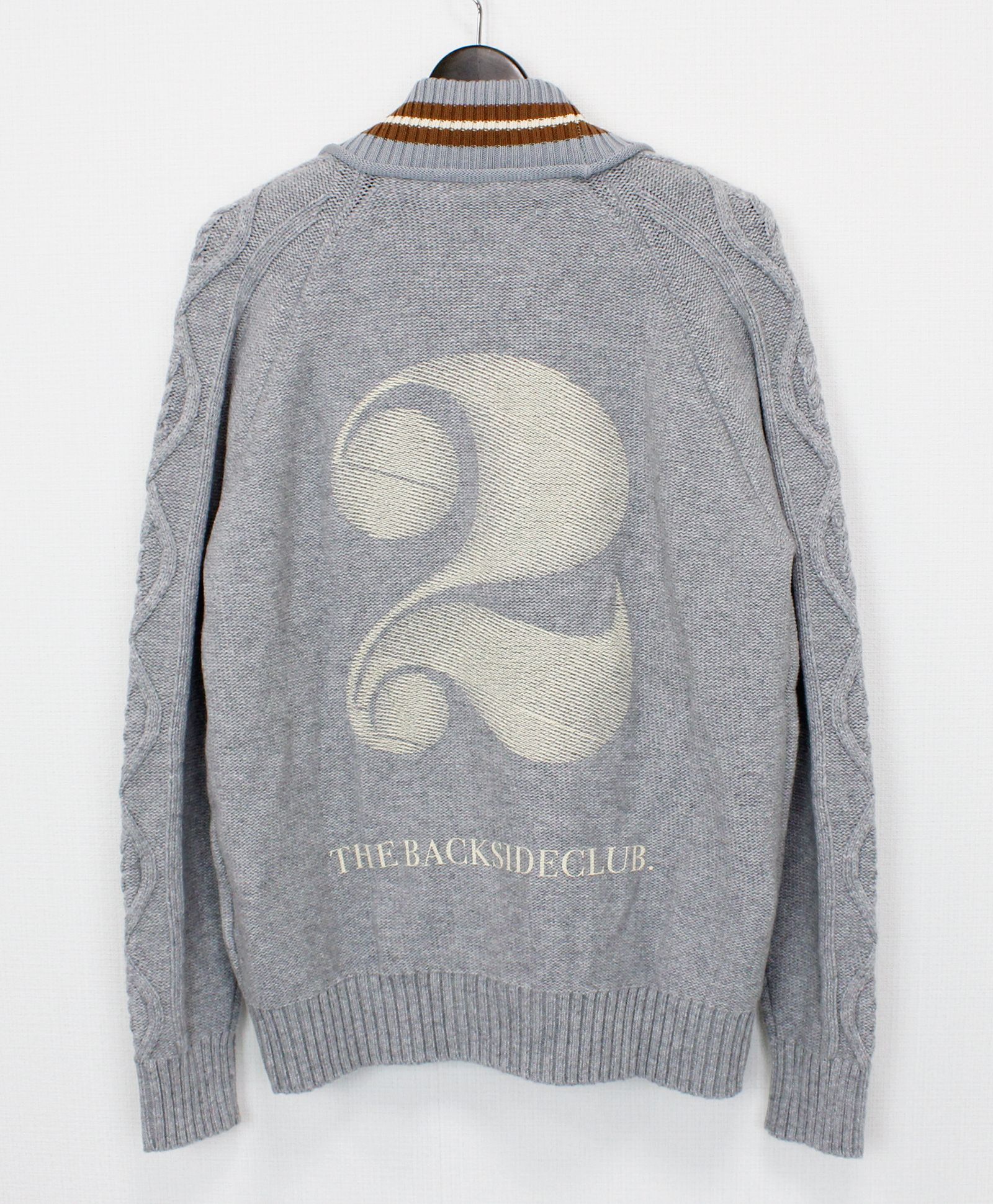 ニットカーディガン / NUMBER KNITWEAR / GREY 【KCX 702】
