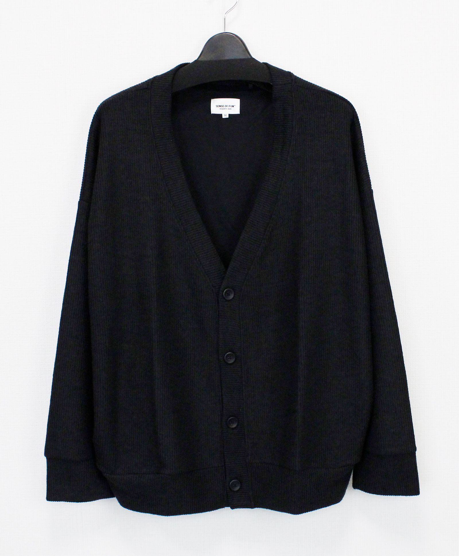 オーバーdsカーディガン / ブラック【331015】