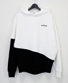 ユニセックス /  BIG プルオーバーパーカー (バイカラー) / ホワイト [MMSG-241215]